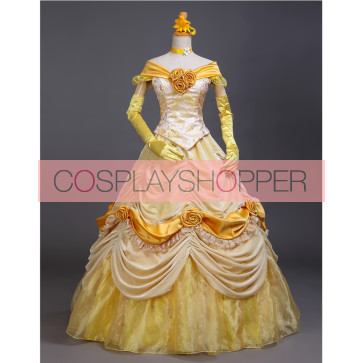 Beauty and the Beast Princess Belle Dress Cosplay Costume - J for Sale
