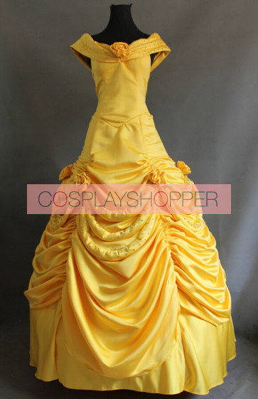 Beauty and the Beast Princess Belle Dress Cosplay Costume - C for Sale