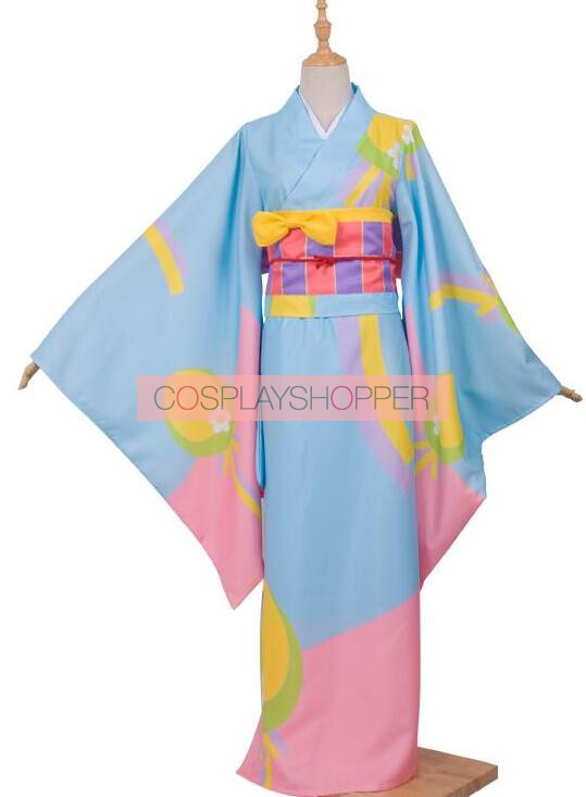2017 Miss Kobayashi-san Dragon Maid Kanna Kamui Kimono Uniform Cosplay Costume 
