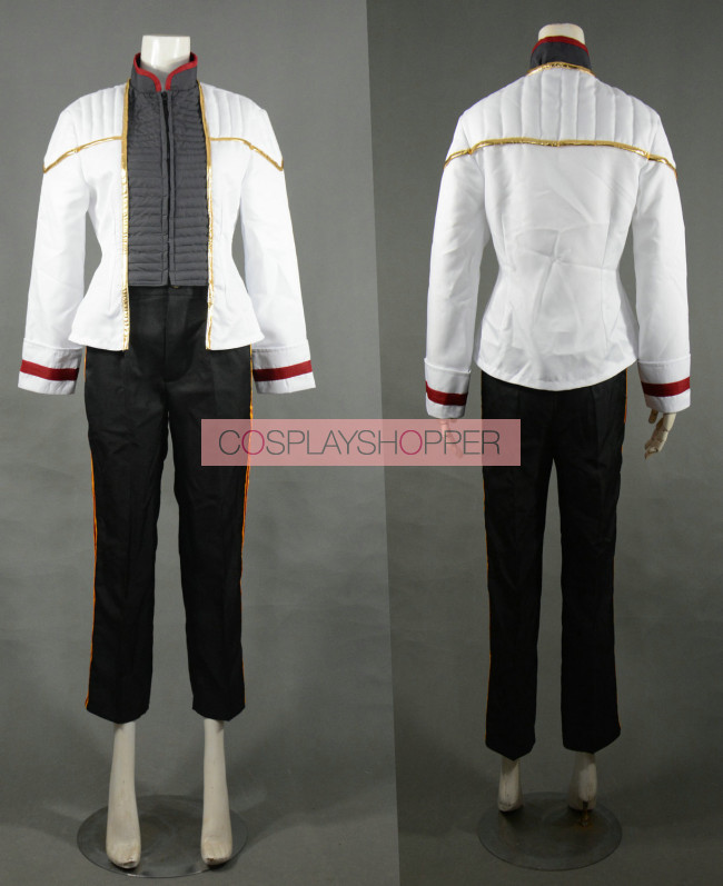 Star Trek Insurrection Nemesis Mess Dress Uniform White Cosplay Costume Full Set