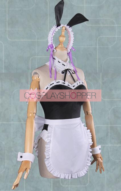 Re Zero Life In Another World Emilia Rem Ram Bunny Girl Cosplay Costume Outfit 