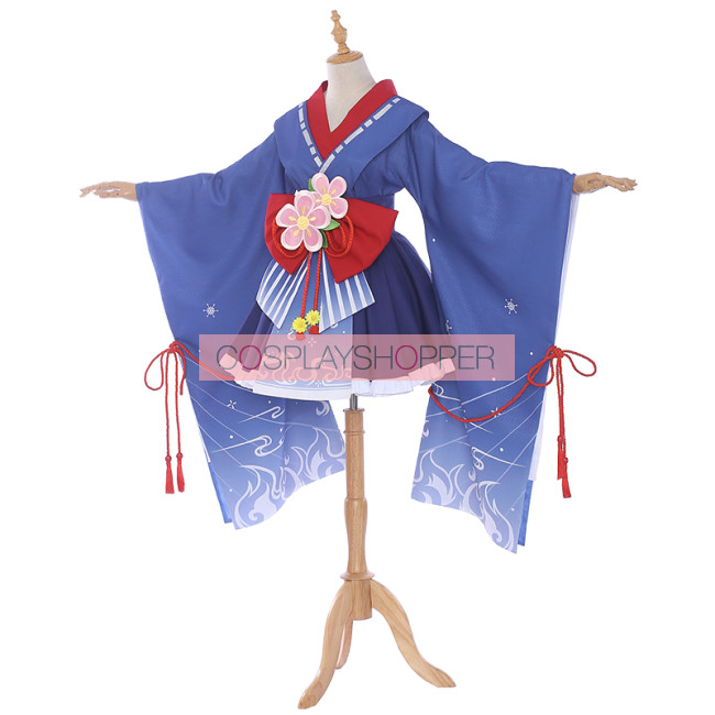 My Hero Academia Boku no Hero Academia Shoto Todoroki Female Kimono Cosplay Costume for Sale