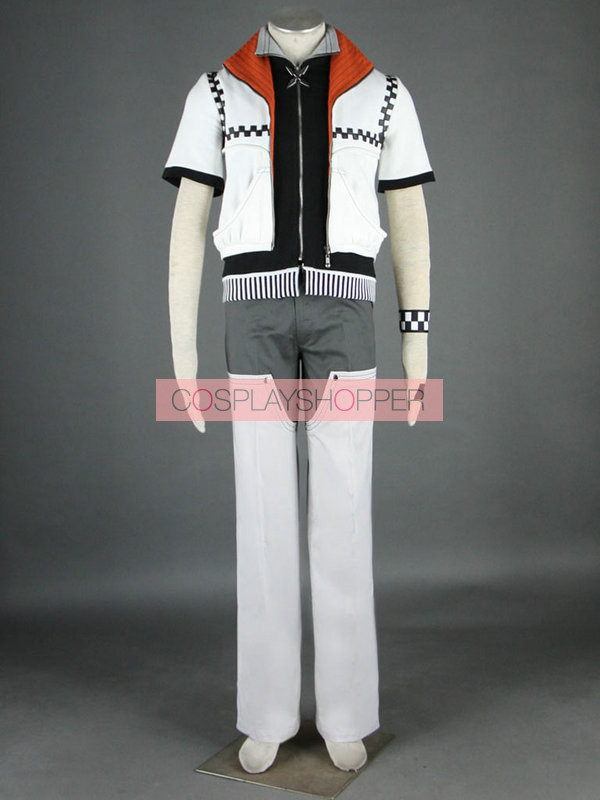 Kingdom Hearts 2 Roxas Cosplay halloween Costume any size Top Pants Jacket 